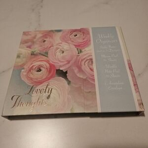 Weekly organizer, flower design, great gift, notes, to-do list